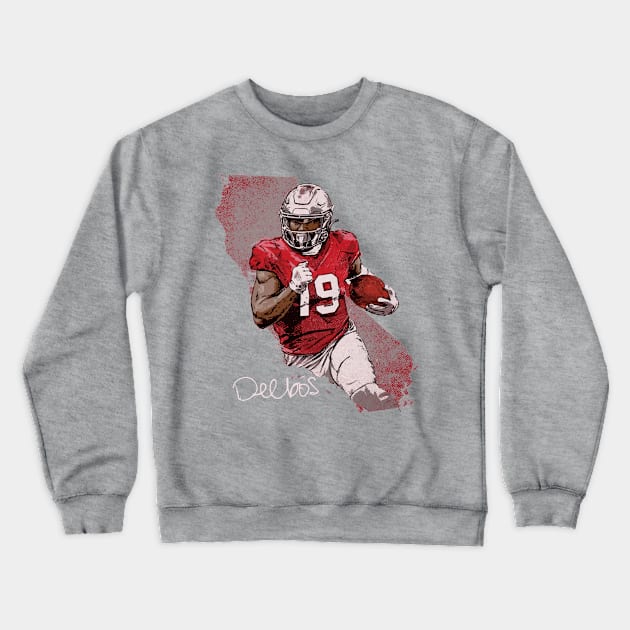 Deebo Samuel San Francisco City Map Crewneck Sweatshirt by Chunta_Design